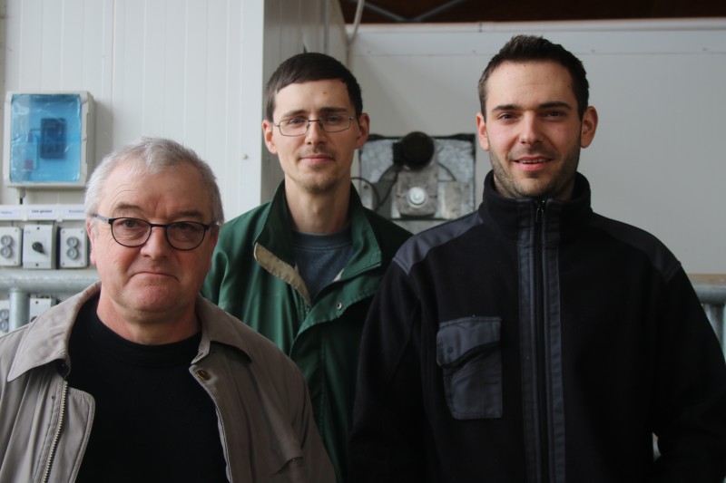 Kévin, Jean-Paul et Denis Adam