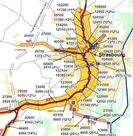 Trafic Strasbourg